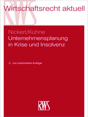 cover image of Unternehmensplanung in Krise und Insolvenz